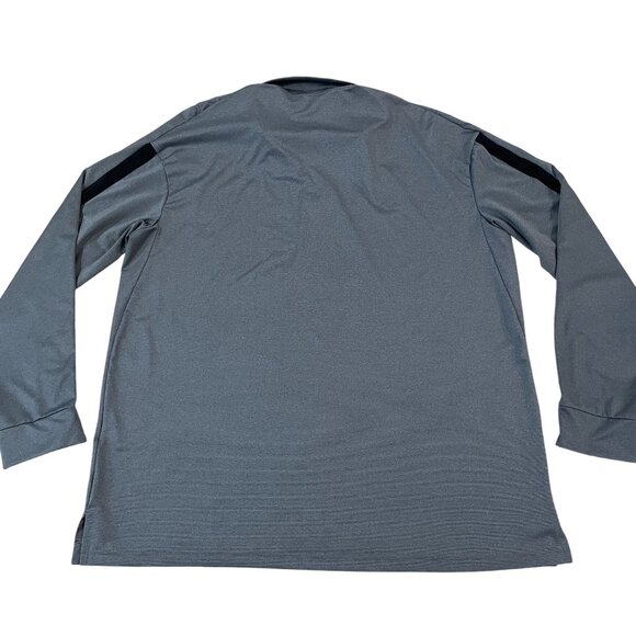 Nike Pro Men's 1/4 Zip Long Sleeve Pullover Athletic Top - Size Large Gray Dri-F - Picture 5 of 5